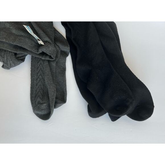 NWT 2 Pair of Old Navy Textured Black and GrayWinter Warm Tights Size XL - Picture 9 of 9